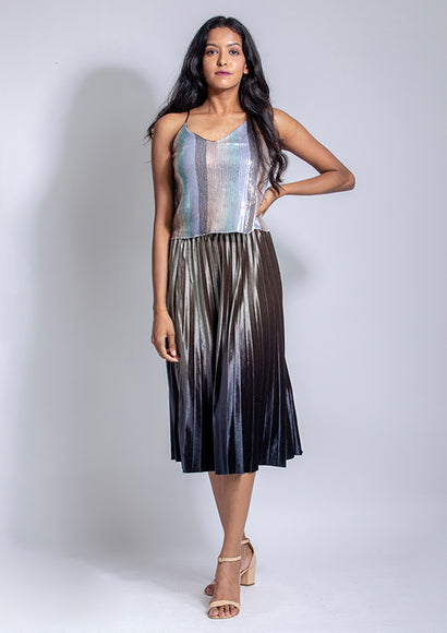 Sequins Multi-colored Crop Top - Color Theory