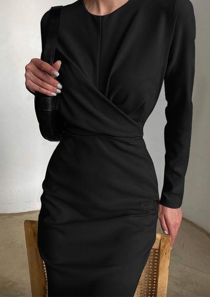 Formal Bodycon Dress - Color Theory | Black