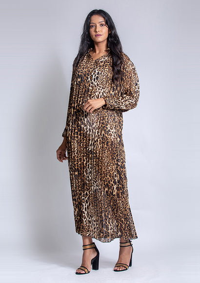 Leapard dress - Color Theory | Brown