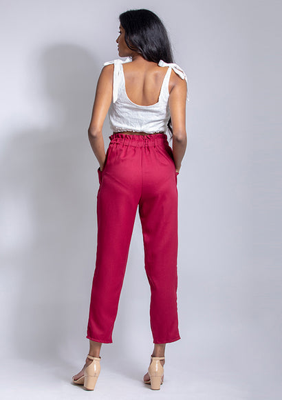 White Hakoba Crop Top - Color Theory   