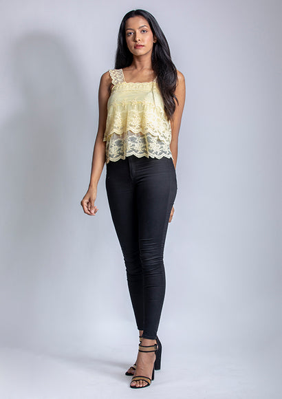 Yellow Lace Top - Color Theory