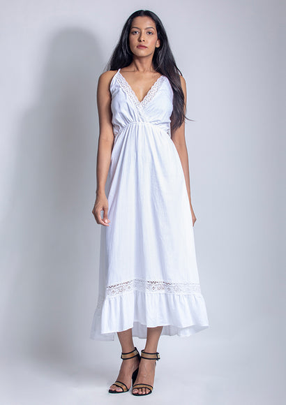 White Long Dress - Color Theory