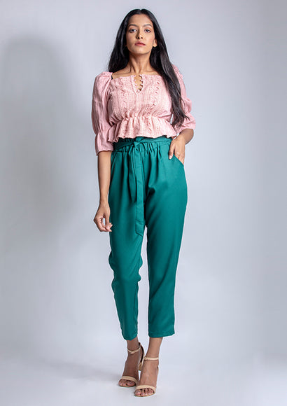 Cut Work Crop Top - Color Theory