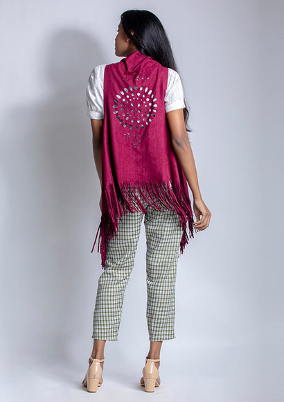 Suede Shrug - Color Theory | Maroon