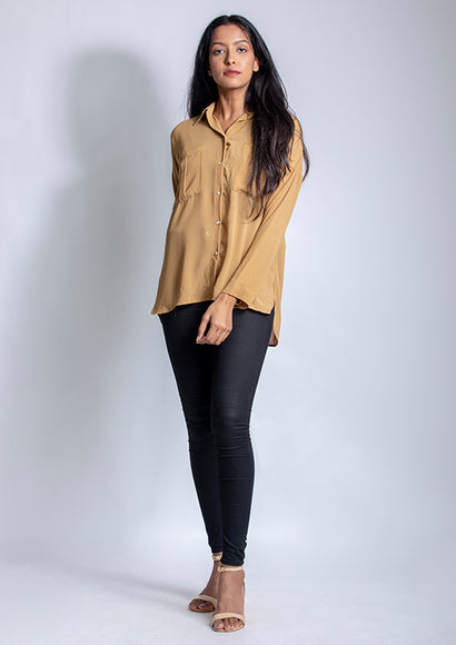 Polka Shirt with Peter Pan Collar - Color Theory