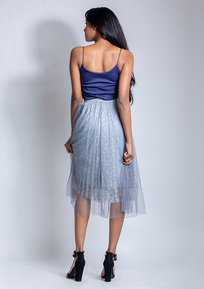 Sequins Crop Top - Color Theory | Blue