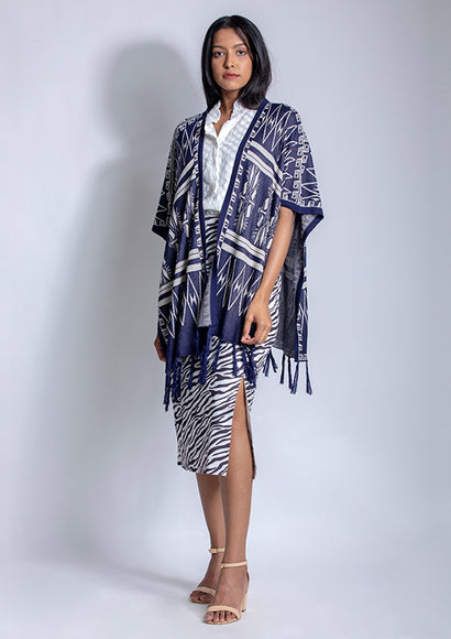 Poncho - Color Theory | Navy-blue